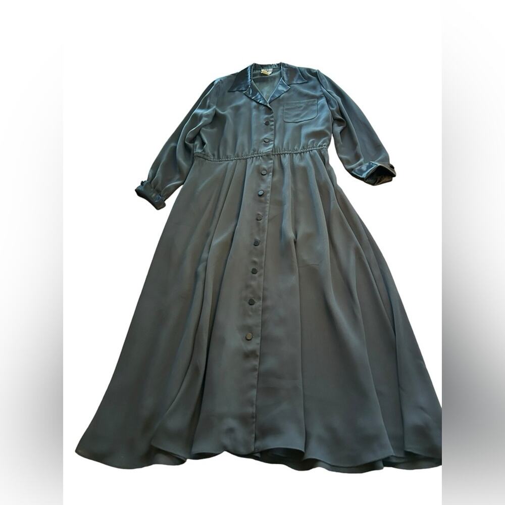 Rare Vintage Myles Studio For The Warrens Classic Elegant Black Dress-Size 14 - Picture 10 of 16